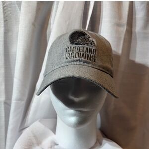 NFL Pro Line Cleveland Browns Hat Mens Gray Snapback Embroidered Fanatics Cap